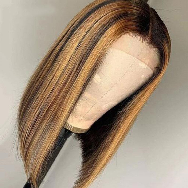 Highlighted Human Hair Lace Front BOB